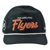 Philadelphia Flyers NHL '47 Hitch Adjustable Black Hockey Snapback Hat